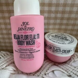 Sol de Janeiro 68 Pink Beija Flor Elasti Body Wash and Cream
